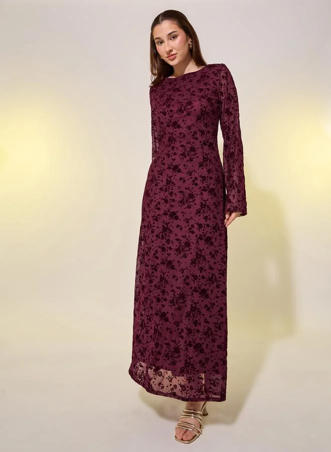 Take Two Floral Velvet Maxi Dress