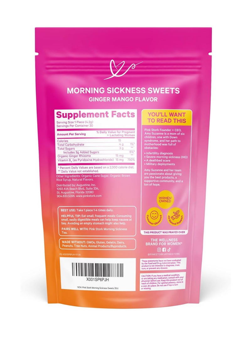 Pink Stork Morning Sickness Mango Ginger Hard Candy 4oz - Image 2