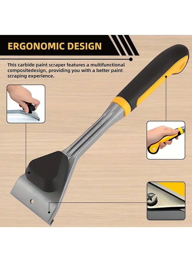 Polychrome Heavy Duty Carbide Scraper Tool Professional Paint Rust Adhesive Remover - Image 2