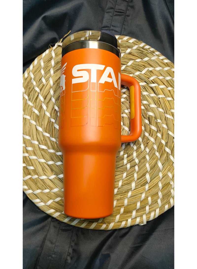 Stanley Cup Quencher Stainless Steel 1200ml ( Orange ) - Image 4