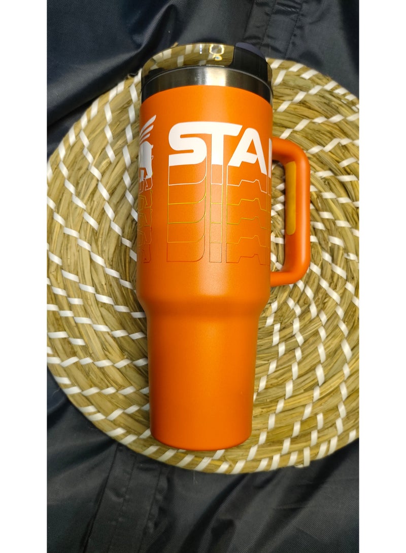 Stanley Cup Quencher Stainless Steel 1200ml ( Orange ) - Image 5