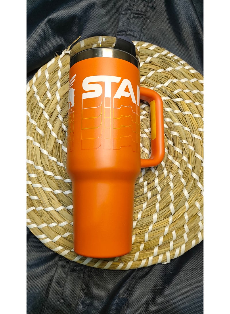 Stanley Cup Quencher Stainless Steel 1200ml ( Orange ) - Image 3