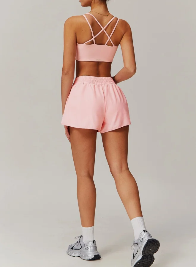 KAWN.YOGA Womens Striped Back Sports Bra