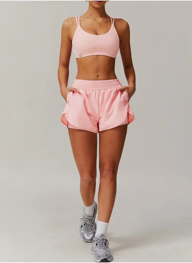KAWN.YOGA Womens Striped Back Sports Bra