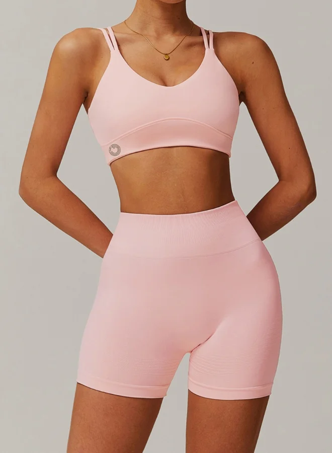 KAWN.YOGA Womens Striped Back Sports Bra
