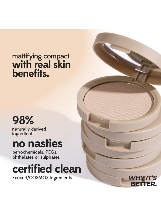 Ruby's Organics Compact Setting Powder- Matte Finish Poreless with SPF for Women All Skin Types, Face Makeup, Controls Oil, Conceals & Radiant Skin, Natural, Cruelty, Vegan & Paraben Free - Shade SP4, 9g - Image 2