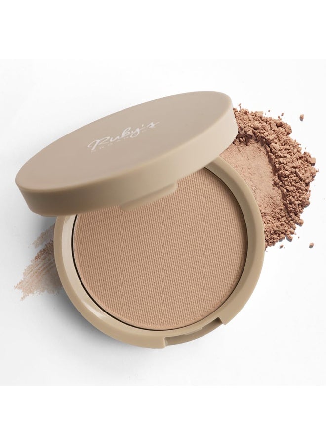 Ruby's Organics Compact Setting Powder- Matte Finish Poreless with SPF for Women All Skin Types, Face Makeup, Controls Oil, Conceals & Radiant Skin, Natural, Cruelty, Vegan & Paraben Free - Shade SP4, 9g - Image 1