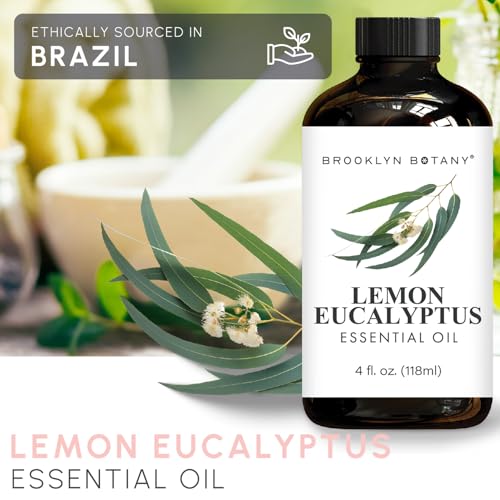 Brooklyn Botany Lemon Eucalyptus Essential Oil - Huge 4 Fl Oz - 100% Pure and Natural - Premium Grade with Dropper - for Aromatherapy and Diffuser - Image 4