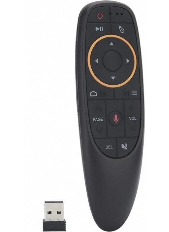 Weko - G10 Android-Windows-Mac-Linux-Tv Box Compatible Air Mouse with Voice Command 2.4ghz Smart TV Smart Remote Black - Image 1
