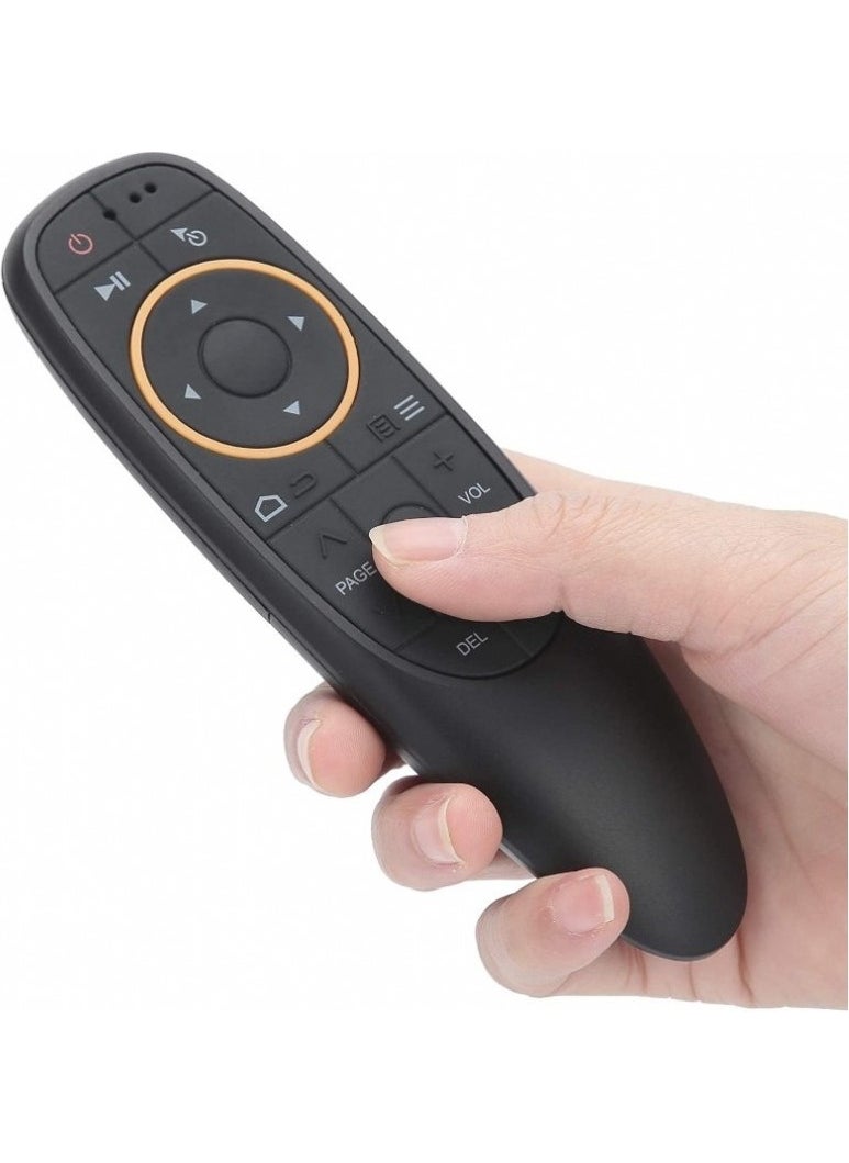 Weko - G10 Android-Windows-Mac-Linux-Tv Box Compatible Air Mouse with Voice Command 2.4ghz Smart TV Smart Remote Black - Image 1