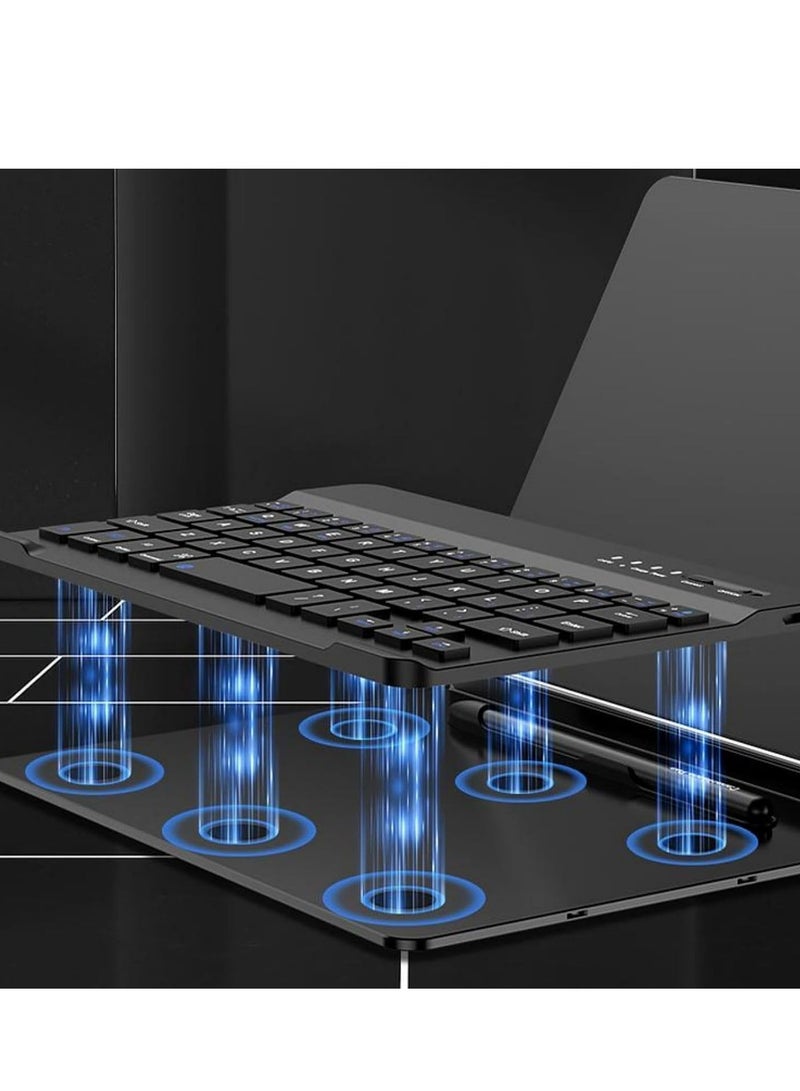 لوحة مفاتيح لاسلكية متوافقة مع Huawei Mate XT، مع غطاء حماية معدني قابل للطي، لوحة مفاتيح بلوتوث وماوس، مع قلم سعوي وحامل قلم لهواوي ميت XT (أسود) - Image 5