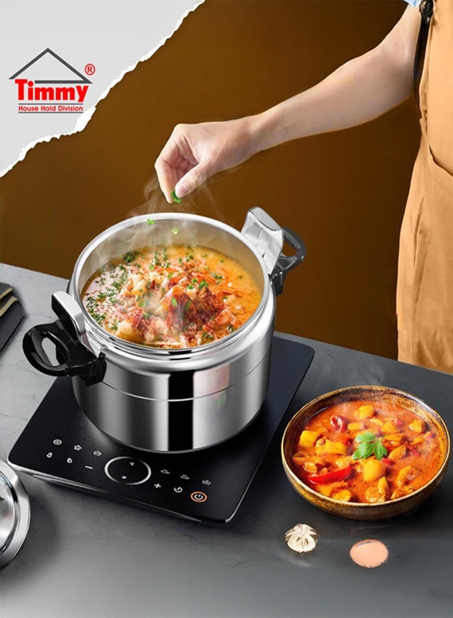 TIMMY Aluminium Pressure Cooker 11.0 Litre, Extra Large Capacity - Image 4