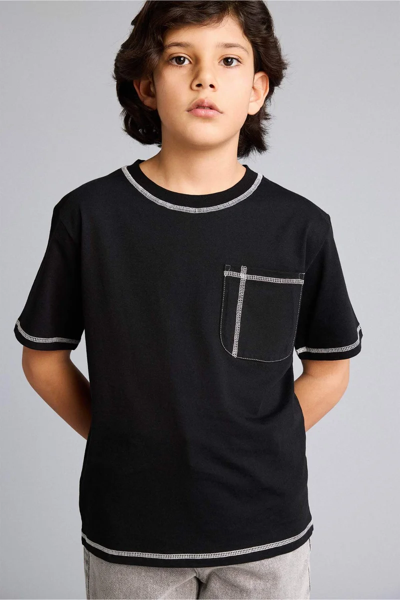 ديفاكتو New Regular Fit Short Sleeve T-Shirt
