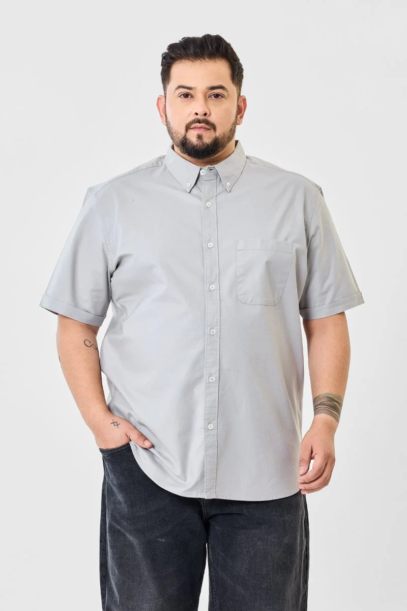 Snitch Sand Regular Fit Stretch Plus Size Shirt for Men | Best Price UAE