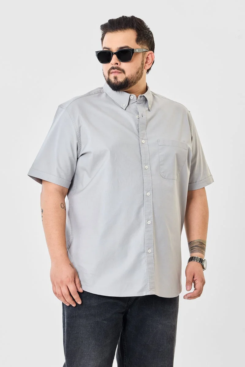 Snitch Sand Regular Fit Stretch Plus Size Shirt for Men | Best Price UAE