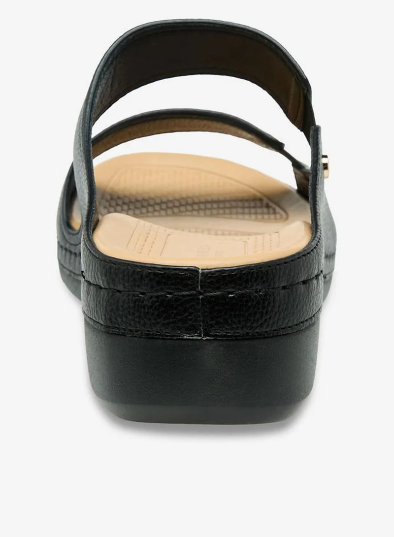 Flora Bella By Shoexpress BLACK Flora Bella Women Strap Sandals for Women | Best Price UAE