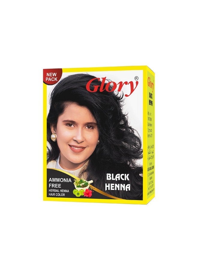 Glory Herbal Henna Hair Color - Pack Of 6 (Black) - Image 1