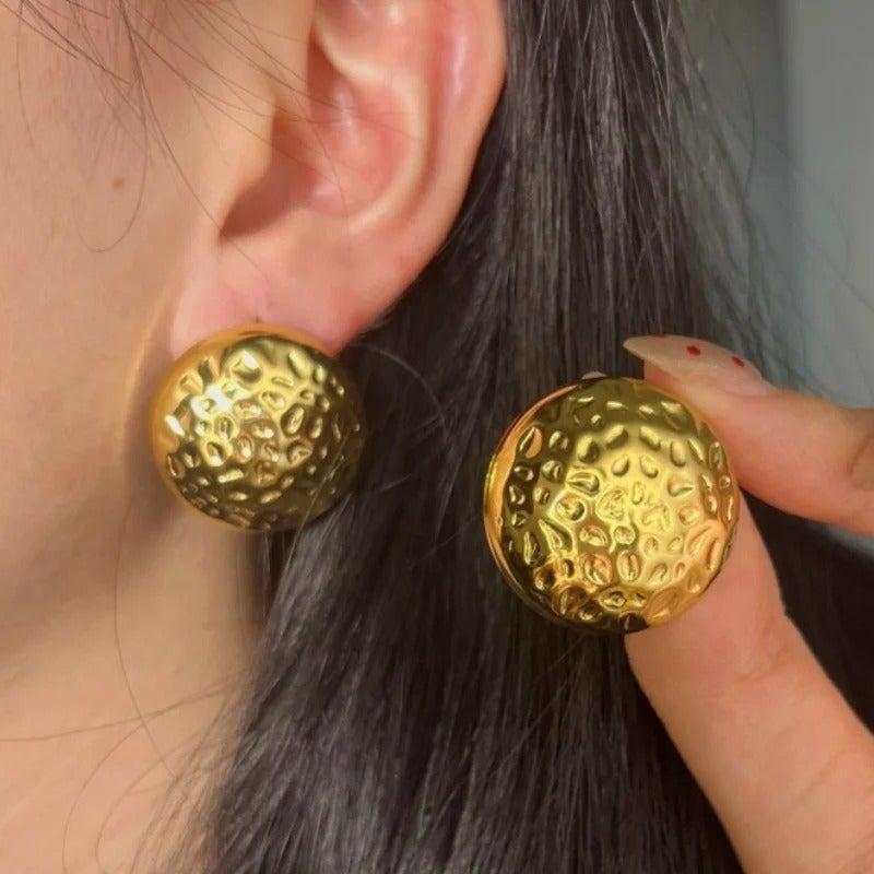 حلق أستانليس ستيل ذهبي - Image 3