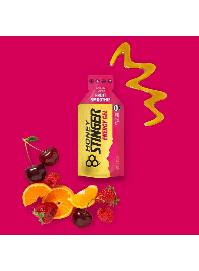 Honey Stinger عبوة متنوعة من جل الطاقة من هوني ستينجر | 12 عبوة من الذهب وسموذي الفواكه العضوي | خالي من الجلوتين والكافيين | تغذية رياضية للمنزل والصالة الرياضية، قبل وأثناء التمرين - Image 3