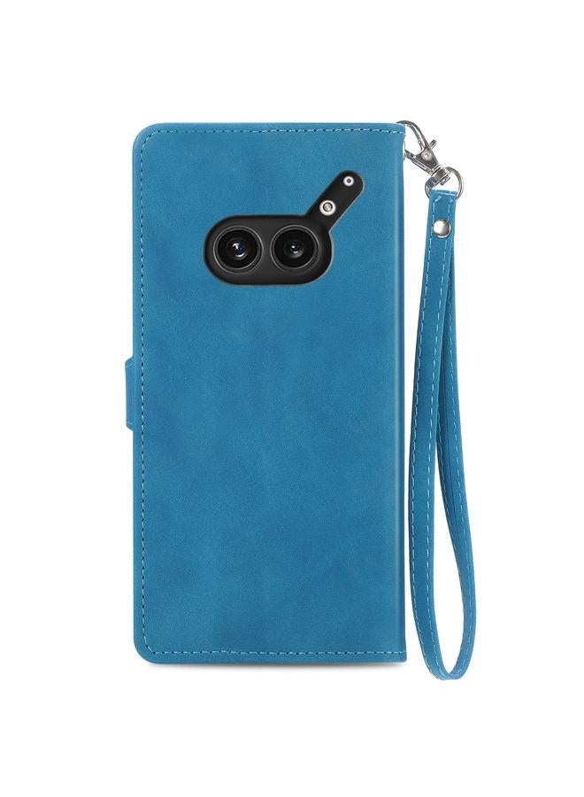 S-TOP Case For Nothing Phone 2a Plus Embossed Flower Zipper Leather Phone Case - Image 3