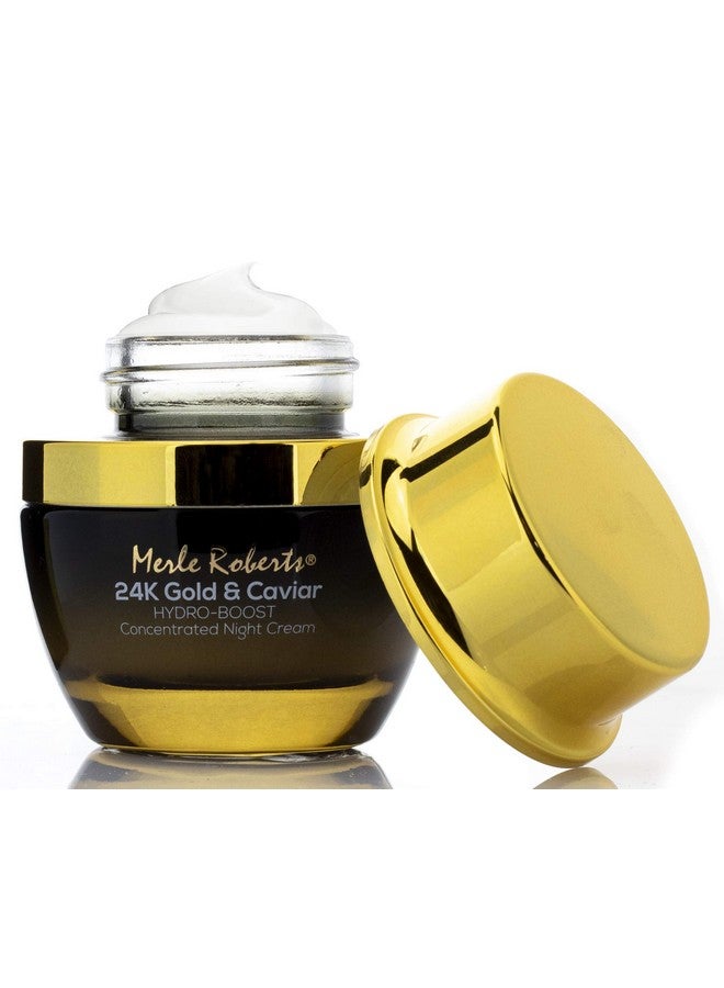 Merle Roberts 24K Gold And Caviar Concentrated Night Cream Intensely Hydrating Antiaging Night Cream For Face Reduces Wrinkles Fine Lines And Expression Lines. Face Night Cream 1 Oz. - Image 1