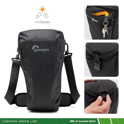 Lowepro ProTactic TLZ 75 Pro AW III Toploader Camera Bag,Camera Case for DSLR, Mirrorless,Volume 6L,Dim:14.57x5.5x6.3in for Cameras w/Lens attached,Modular Shoulder Bag,for Photographer/Videographer - Image 5