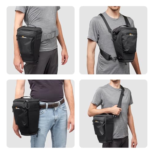 Lowepro ProTactic TLZ 75 Pro AW III Toploader Camera Bag,Camera Case for DSLR, Mirrorless,Volume 6L,Dim:14.57x5.5x6.3in for Cameras w/Lens attached,Modular Shoulder Bag,for Photographer/Videographer - Image 4