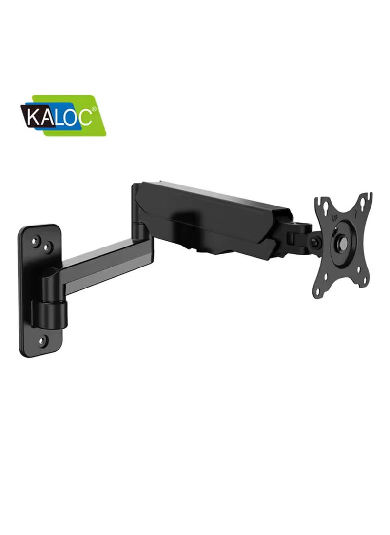 KALOC - KALOC Full Motion Gas Spring Monitor Arm for 17" to 35" Monitors with Load Capacity of 12 kg, VESA 100x100mm, Tilt Swivel and Rotation Functions, Black | KLC-M520 - Image 1