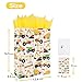 wishinside 165 Extra Large Vehiclethemed Gift Bags Set with Greeting Card and Tissue Paper Yellow Car Design for boys Kids Birthday Party Baby boy Baby Shower Newborn New Moms or Parents - Image 4