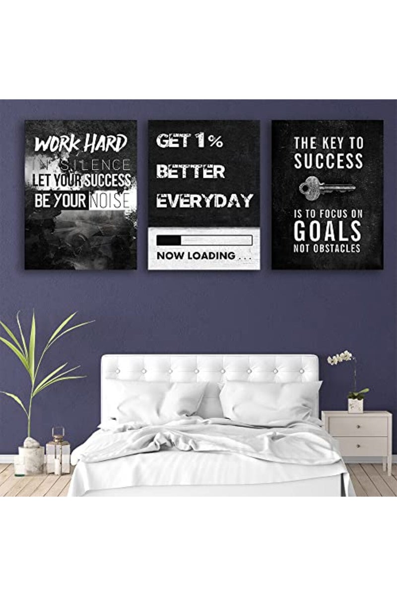 Yetaryy Inspirational Quotes Canvas Wall Art - Image 5