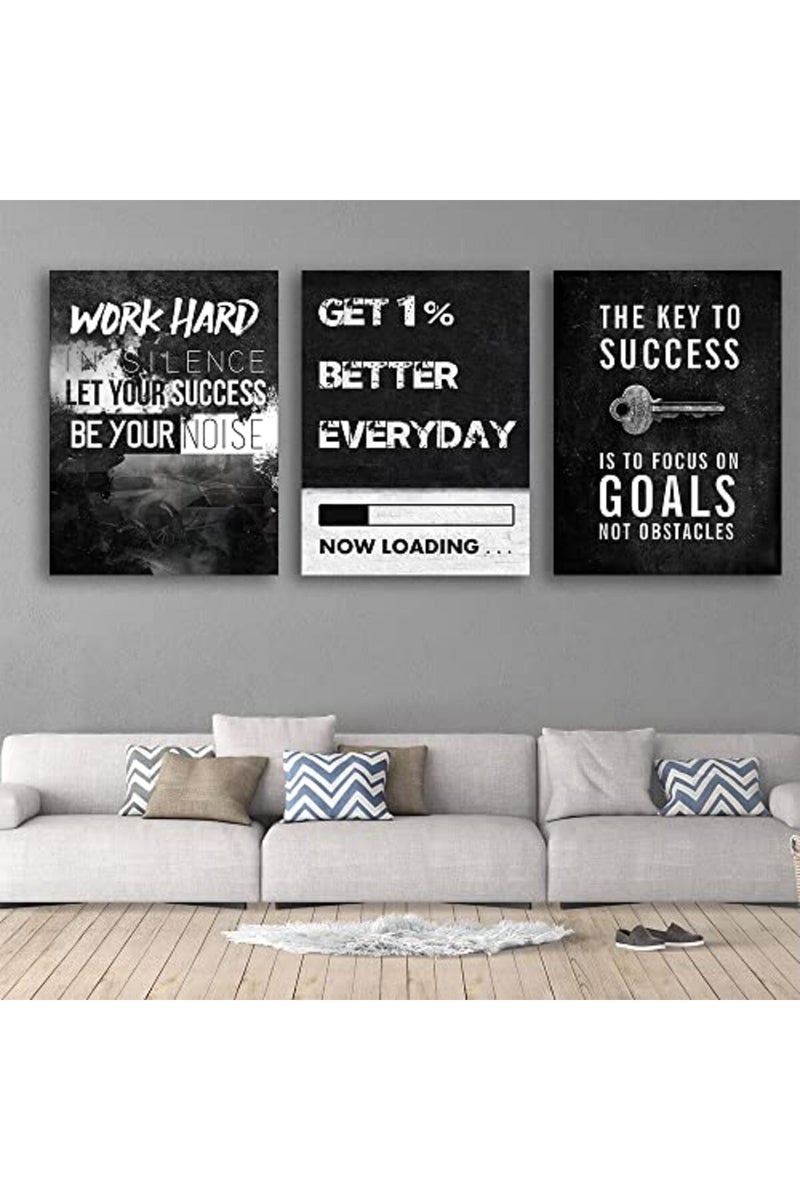 Yetaryy Inspirational Quotes Canvas Wall Art - Image 4