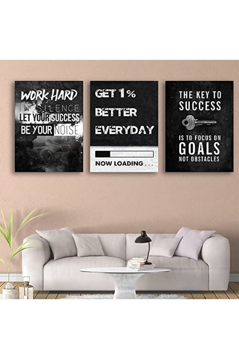 Yetaryy Inspirational Quotes Canvas Wall Art - Image 2