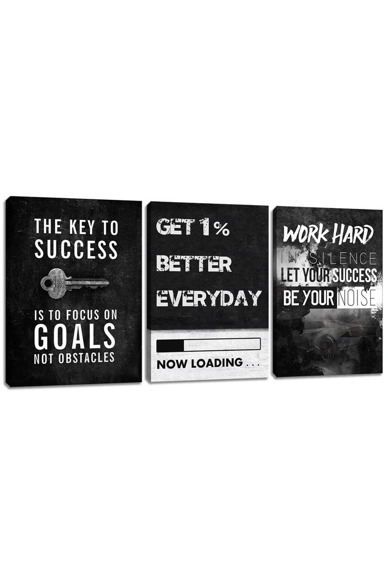 Yetaryy Inspirational Quotes Canvas Wall Art - Image 1