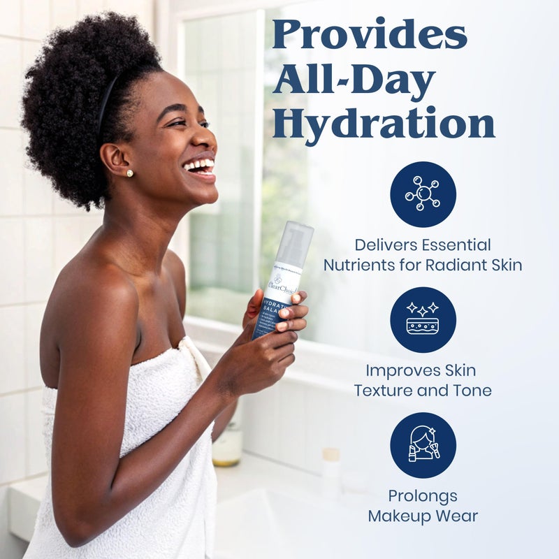Clear Choice Hydrating Balance Facial Mist 6.7oz â€“ Rejuvenating Spray for All Skin Types, Tightens Pores, Prolongs Makeup, Restores pH Balance - Image 4