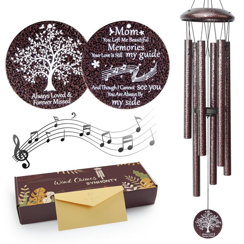 Synhonty Memorial Gifts for Loss of Mom 25 Memorial Wind Chimes for Loss of Mother Sympathy Gifts for Lose of Mom Mother BereavementCondolenceRemembrance Gifts - Image 2