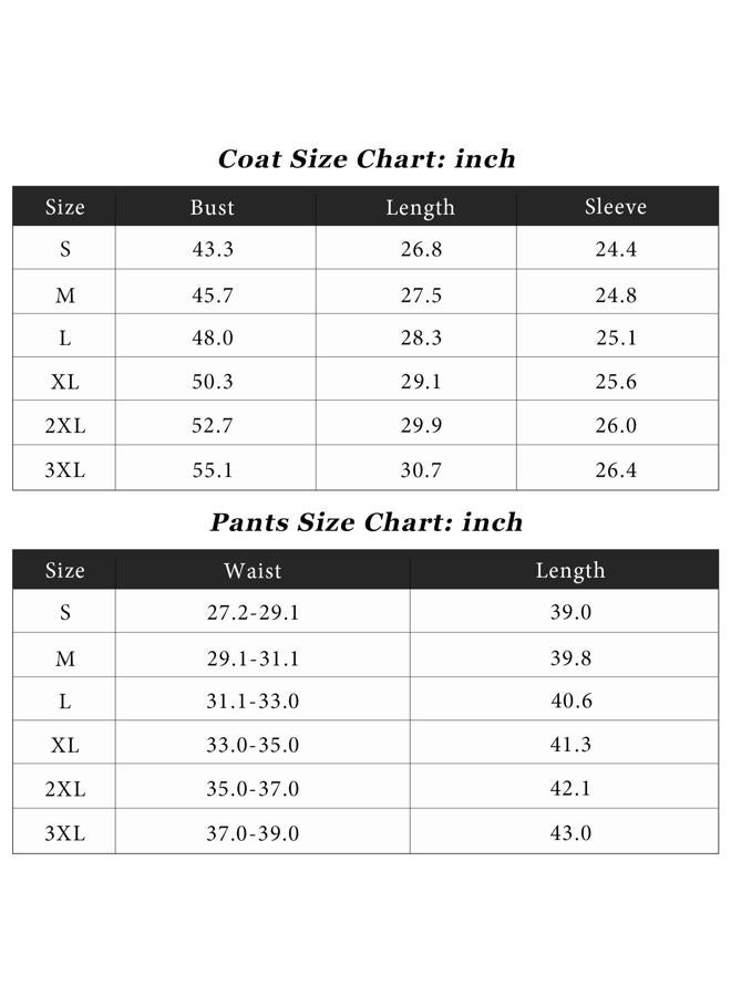 CARUHIF Men's 80s 90s Costumes Old School Hip Pop Rapper Outfits (Z3017, S) - Image 4