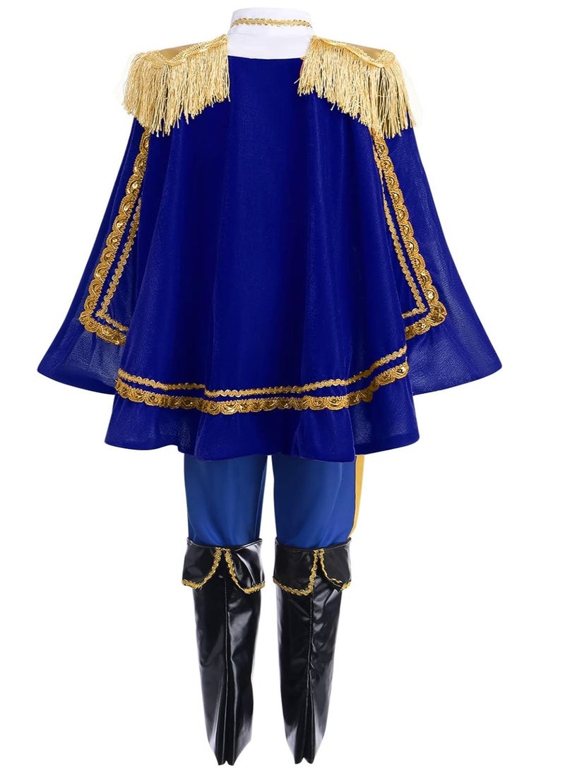 Prince Charming Costume Prince Dress up Medieval Royal Prince Outfit Cosplay Halloween Costume for Toddler Kid Boy - Image 4