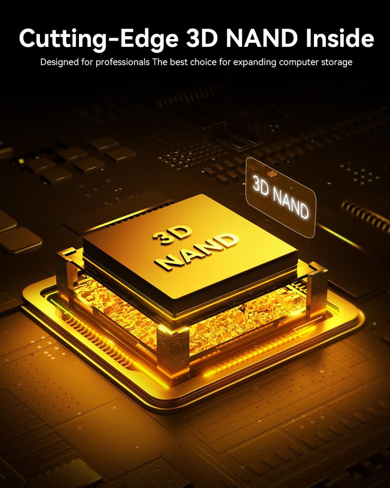 Kootion كووتيون 1 تيرابايت NVMe SSD داخلي PCIe 3.0، M.2 2280 NVMe الجيل 3 محرك الحالة الصلبة داخلي بسرعة تصل إلى 3500 ميجابايت/ثانية، حرارة أقل لجهاز الكمبيوتر/اللابتوب - Image 4