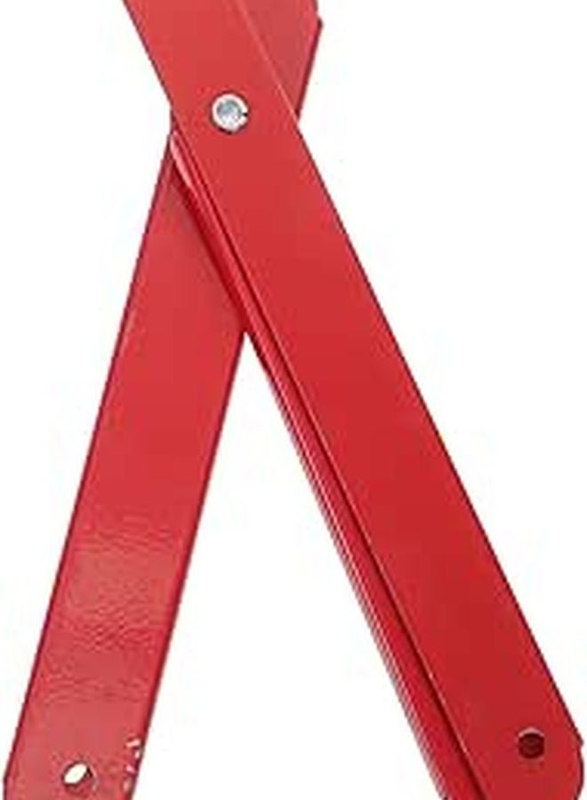 2 Pcs Heavy Duty Ladder Hinges with Tie Rods Easy Installation Coated Finish - Image 1