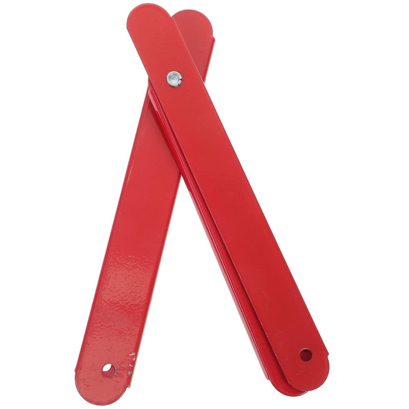 2 Pcs Heavy Duty Ladder Hinges with Tie Rods Easy Installation Coated Finish - Image 2