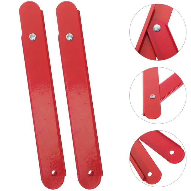 2 Pcs Heavy Duty Ladder Hinges with Tie Rods Easy Installation Coated Finish - Image 5
