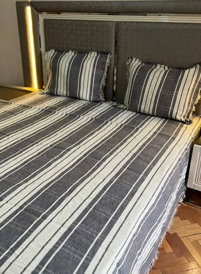 Generic Handmade 3 Piece Bed Sheet Set 100% Cotton Multicolor  - Image 4