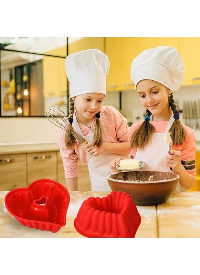 FALMER Heart Shape Silicone Cake Pan Flexible Non-Stick Mold 24*10cm  - Image 3