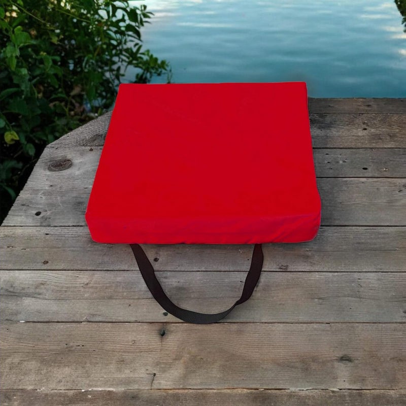 Bradley Type IV Boat Cushion USCG Approved Throwable Flotation Device; Coast Guard Approved Throw Preserver with Foam Cushion; throwable Boat seat Safety Device - Image 5