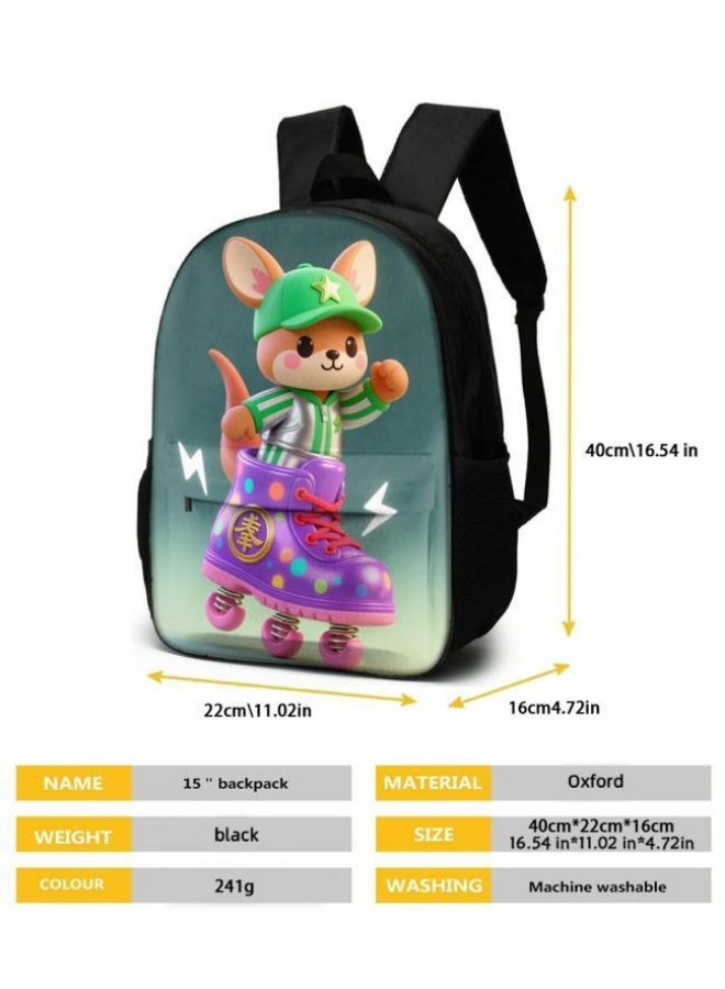 Bright Li Fire Fashion is unlimited! Cartoon bag three-piece set, suitable for a variety of scenes for students and teenagers (available for students, children, friends on outings, mountain climbing, schooling, etc.) - 21 - Image 5