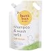 Burt's Bees Baby Shampoo and Baby Wash Refill, Original, Plant-Based Formula, Tear-Free, Pediatrician-Tested, Natural Origin, Gently Cleans Sensitive Skin and Hair, 33.8 Fl Oz - Image 2