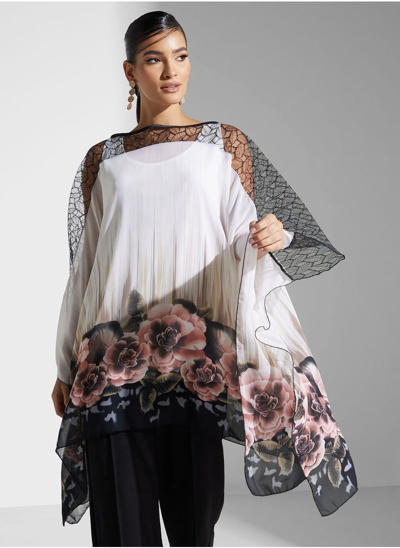 Golden Apple - Floral Print Dress - Image 1