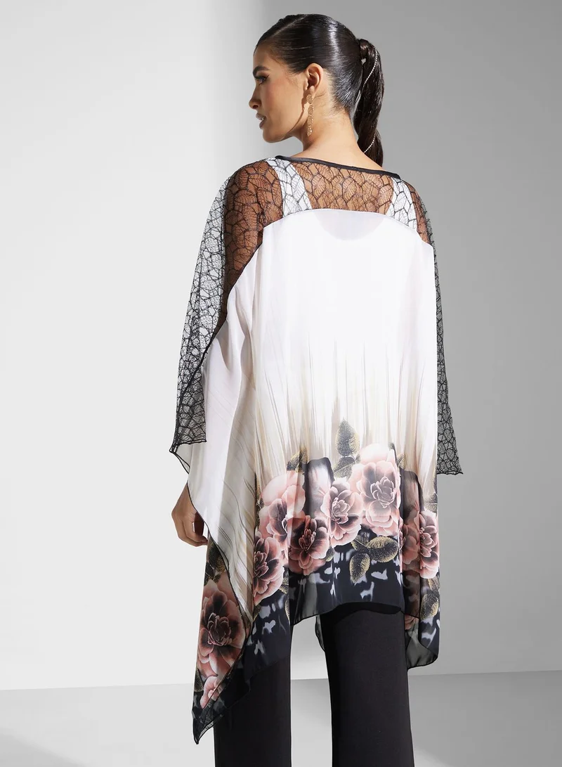 Golden Apple Floral Print Dress