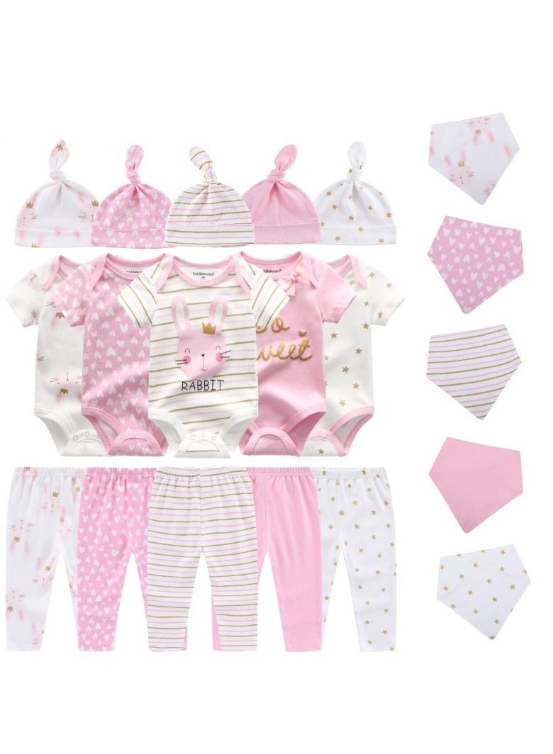 RedMapleTEK 20-Piece Set Of Newborn Baby Jumpsuit, Pants, Hat, Gloves, Socks - Image 1