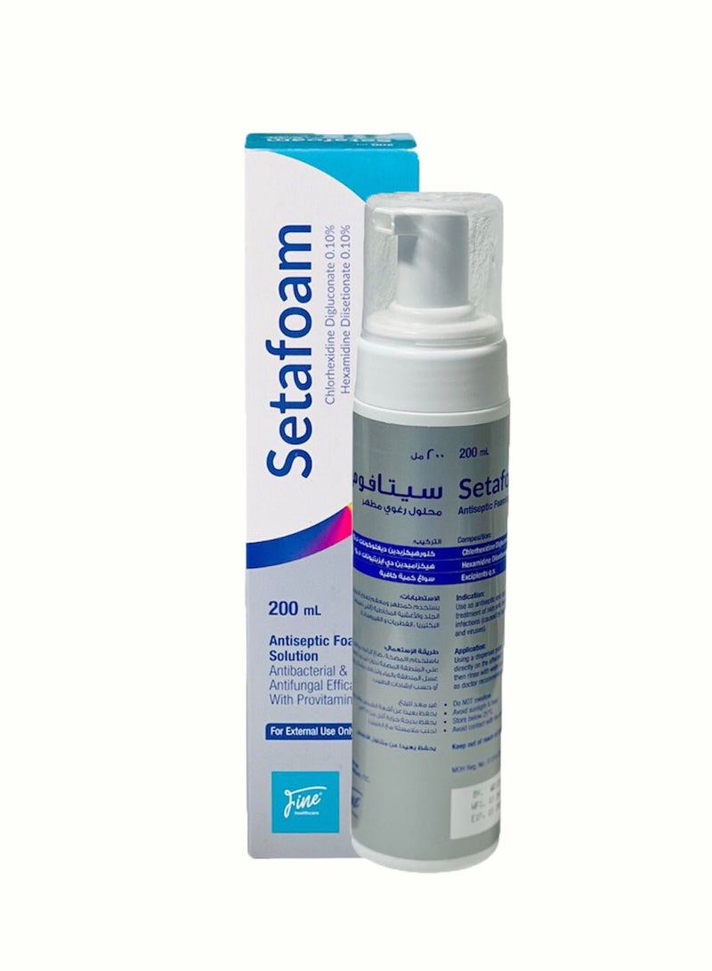 Fine Setafoam Antiseptic Foaming Solution 200 Ml